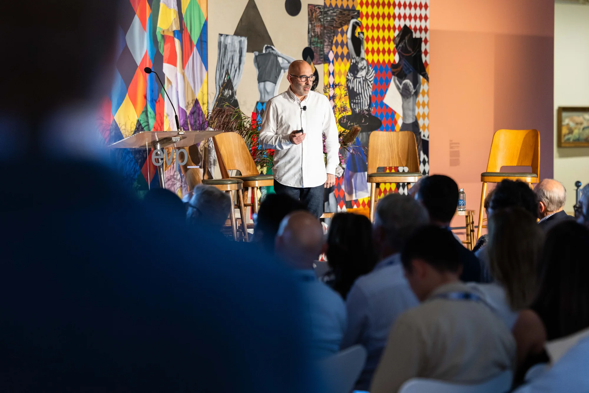 Howard Leibman presenting at an EVP client event